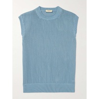 PIACENZA 1733 Crochet-Knit Cotton Sweater Vest 1647597308203356
