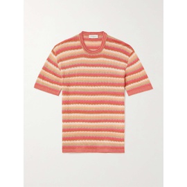 PIACENZA 1733 Jacquard-Knit Silk and Linen-Blend T-Shirt 1647597330960357