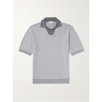 PIACENZA 1733 Two-Tone Silk and Cotton-Blend Polo Shirt 1647597330960168