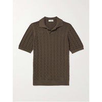 PIACENZA 1733 Cable-Knit Cotton Polo Shirt 1647597330960457