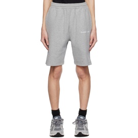 PLACES+FACES Gray Embroidered Shorts 232914M193000