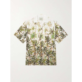 PORTUGUESE FLANNEL Palm Convertible-Collar Printed Pique Shirt 1647597308267911