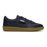 PUMA Navy Palermo Leather Sneakers 241010M237025