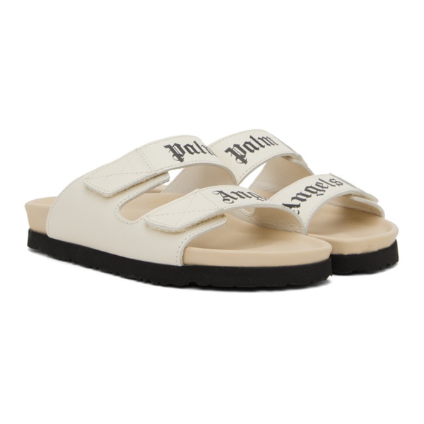  팜엔젤스 Palm Angels 오프화이트 Off-White Logo Sandals 231695F124009