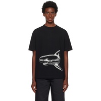 팜엔젤스 Palm Angels Black Broken Shark Classic T-Shirt 231695M213036