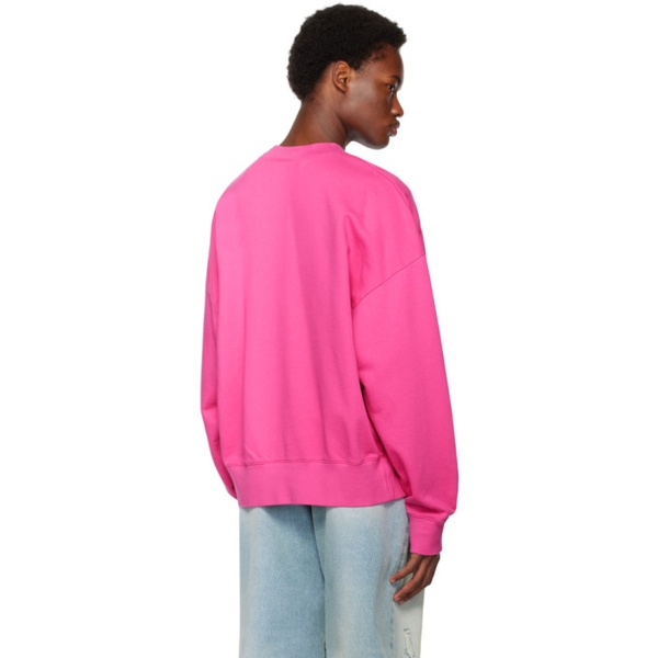  팜엔젤스 Palm Angels Pink Embroidered Sweatshirt 232695M204006