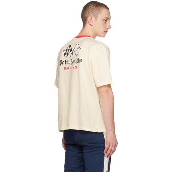  팜엔젤스 Palm Angels 오프화이트 Off-White MoneyGram Haas F1 에디트 Edition Racing Monogram T-Shirt 232695M213053