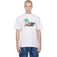 팜엔젤스 Palm Angels White Sketchy T-Shirt 232695M213007