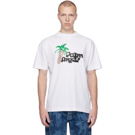 팜엔젤스 Palm Angels White Sketchy T-Shirt 232695M213007