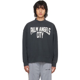 팜엔젤스 Palm Angels Gray City Washed Sweatshirt 241695M204003