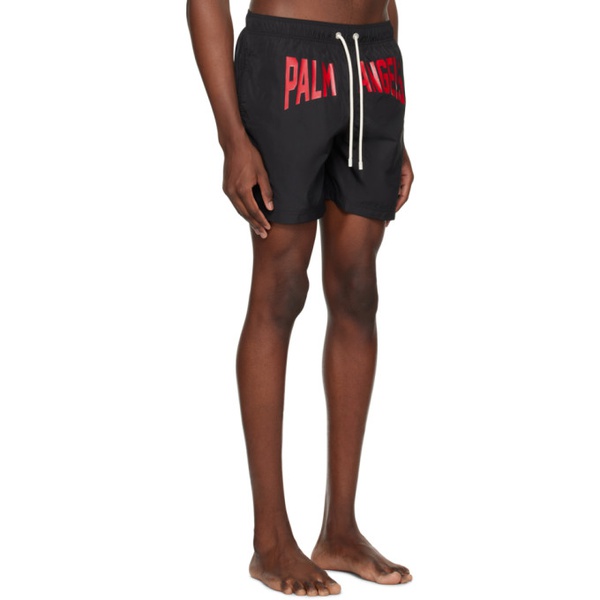  팜엔젤스 Palm Angels Black PA City Swim Shorts 241695M193004