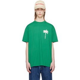 팜엔젤스 Palm Angels Green The Palm T-Shirt 241695M213031
