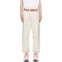 팜엔젤스 Palm Angels 오프화이트 Off-White Printed Sweatpants 241695M190022