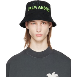 팜엔젤스 Palm Angels Black Logo Bucket Hat 241695M140004