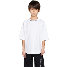 팜엔젤스 Palm Angels Kids White Printed T-Shirt 241695M703013