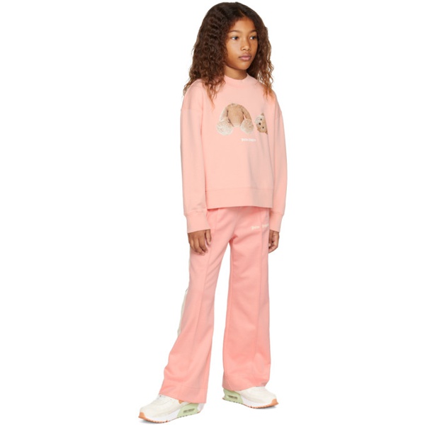  팜엔젤스 Palm Angels Kids Pink Printed Track Pants 241695M704007