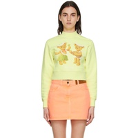 팜엔젤스 Palm Angels Yellow Cotton Sweatshirt 221695F098018