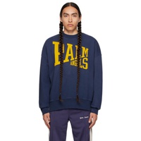 팜엔젤스 Palm Angels Navy College Sweatshirt 232695M204009