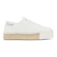 팜엔젤스 Palm Angels 오프화이트 Off-White Lace-Up Espadrille Sneakers 221695F119001