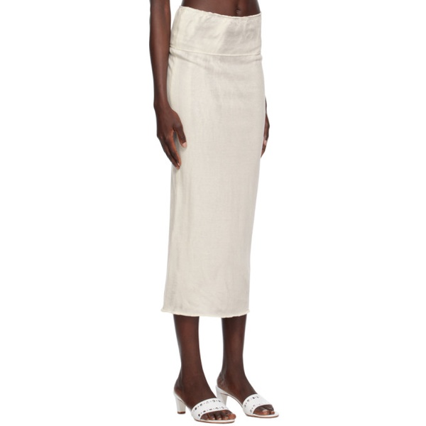  팔로마울 Paloma Wool 오프화이트 Off-White Drytears Reversible Maxi Skirt 232648F093001