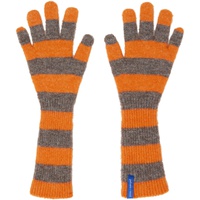 팔로마울 Paloma Wool Orange & Gray Patum Gloves 241648F012003