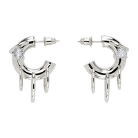 판코네시 Panconesi Silver Pierced Hoop Earrings 241340F022010