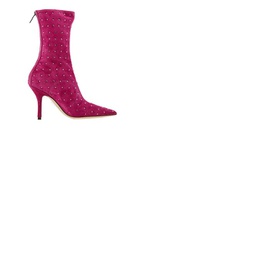 Paris Texas Ladies Pink Ruby Holly Mama Ankle Boots PX832 XVLCH Pink Ruby