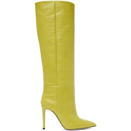 Paris Texas Yellow Stiletto Boots 231616F115025