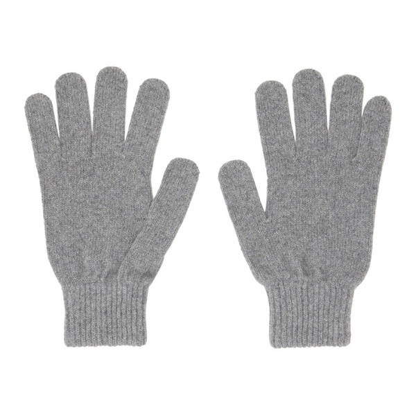  폴스미스 Paul Smith Gray Patch Gloves 232260M135006