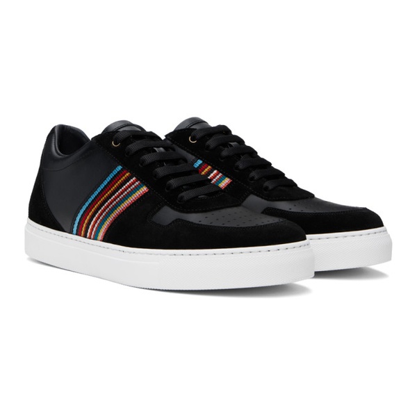  폴스미스 Paul Smith Black Signature Stripe Fermi Sneakers 241260M237008