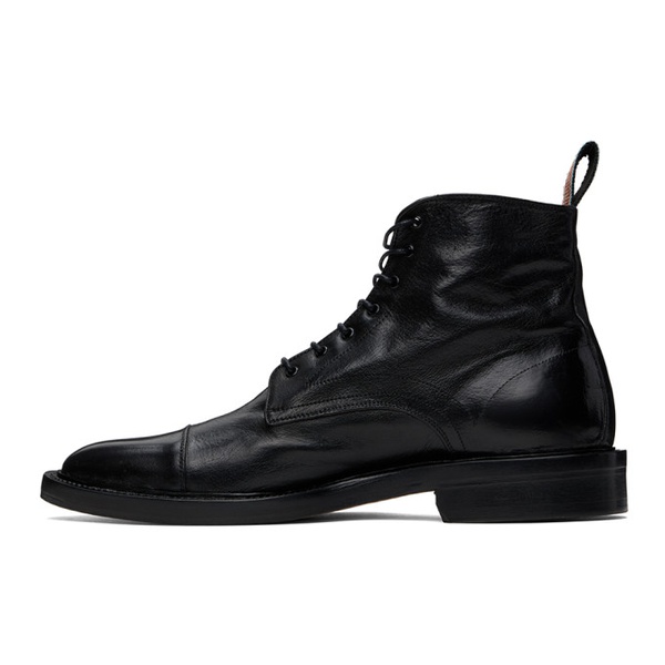  폴스미스 Paul Smith Black Leather Newland Boots 241260M255001