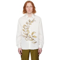 폴스미스 Paul Smith 오프화이트 Off-White Embroidered Shirt 241260M192003
