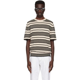폴스미스 Paul Smith 오프화이트 Off-White Striped T-Shirt 241260M213027