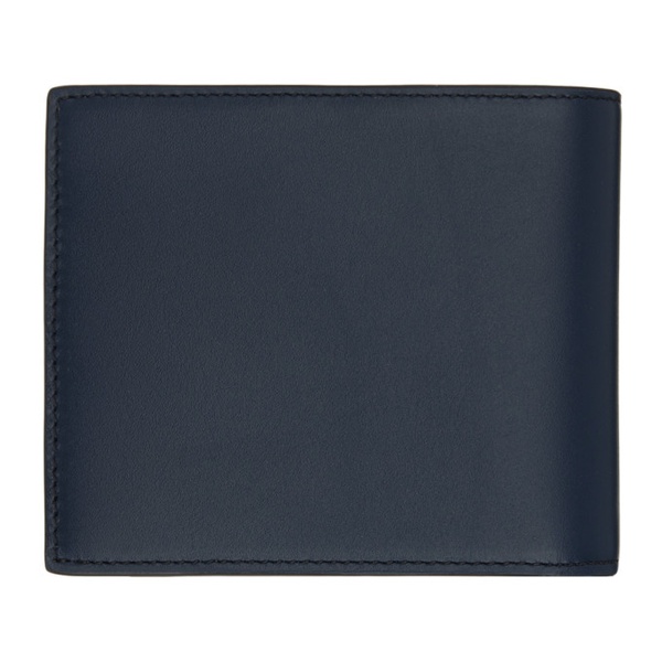  폴스미스 Paul Smith Blue Leather Billfold Signature Stripe Interior Wallet 241260M164004