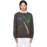 폴스미스 Paul Smith Gray Embroidered Sweatshirt 241260M204004
