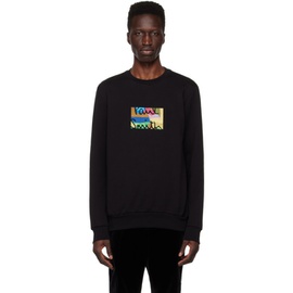 폴스미스 Paul Smith Black Embroidered Sweatshirt 231260M204005