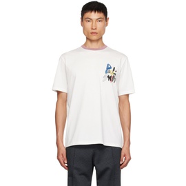 폴스미스 Paul Smith White Graphic T-shirt 232260M213029