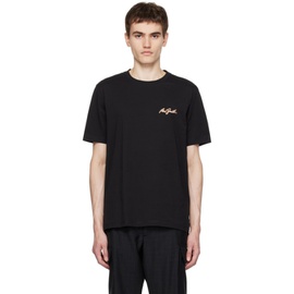 폴스미스 Paul Smith Black Embroidered T-Shirt 232260M213008