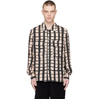 폴스미스 Paul Smith Beige & Black Check Shirt 231260M192014