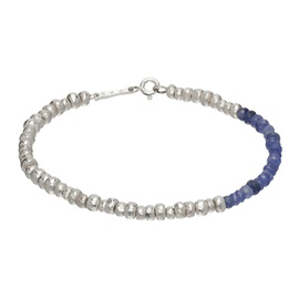 Pearls Before Swine Silver & Blue Zea Bracelet 241627M142000