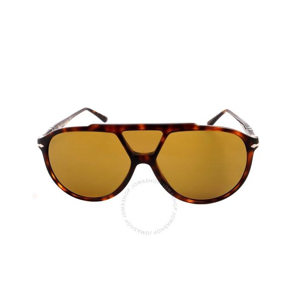  Persol Brown Pilot Sunglasses PO3217S 2453 59
