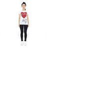 Philipp Plein Crystal Heart Printed Cotton Jersey T-shirt F17CWTK0126PJY002N01