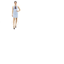 Philipp Plein Ladies Crystal Details Denim Bodycon Dress P18C WDG0059 PDE004N