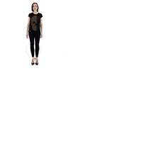 Philipp Plein Ladies Crystal Skull Cotton Jersey T-shirt P18C WTK0827 PJY002N