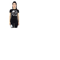 Philipp Plein Black Cotton Hexagon Logo T-shirt S20C WTK1911 PKN002N 2