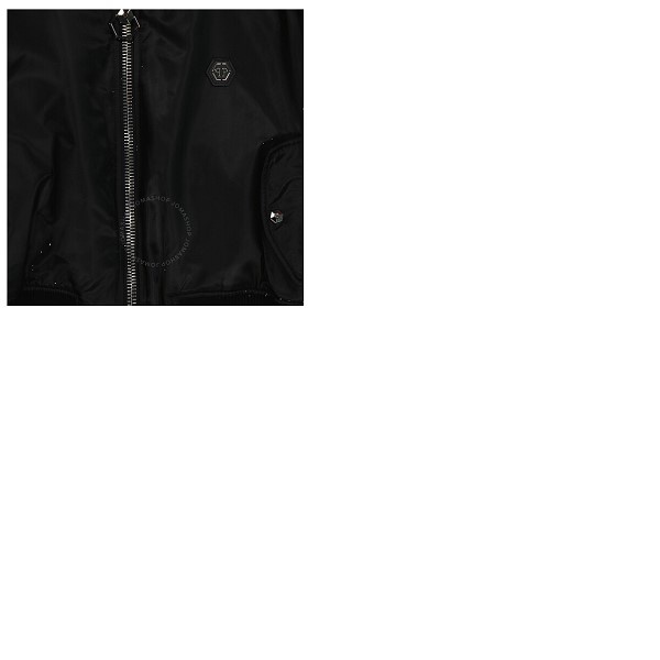 Philipp Plein Ladies Black Teddy Bear Bomber Jacket A18C WRB0504 PCO029F