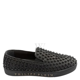 Philipp Plein Black Star Studs Slip-on Shoes F18S WSC0952 PLE067N