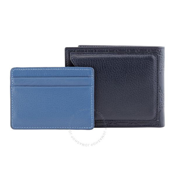  Picasso And Co Leather Wallet- Navy Blue PLG1595NBLU
