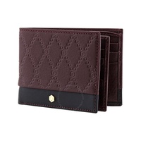 Picasso And Co Two-Tone Leather Wallet- Burgundy/Black PLG1812BUR