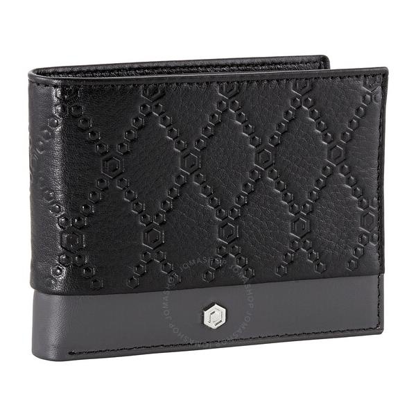  Picasso And Co Two-Tone Leather Wallet- Black/Grey PLG1812BLK